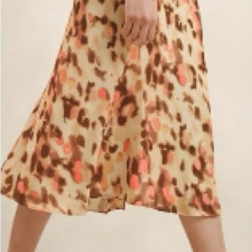 Banana Republic A-Line Skirt - Brown and Pink